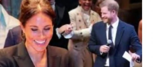 Meghan Markle & Prince Harry interacting with the people. [Image courtesy – Meghan Markle and Prince Harry News, YouTube video]