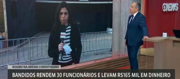 Burnier interagindo com repórter Burnier interagindo com repórter