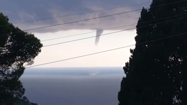 Tromba marina a largo di Anacapri.