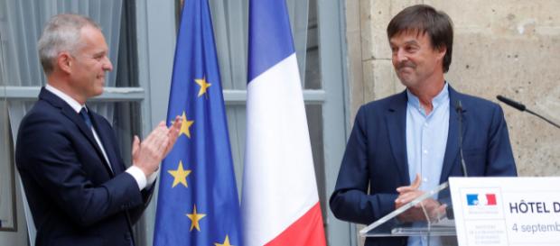 François De Rugy remplace un Nicolas Hulot ému François De Rugy remplace un Nicolas Hulot ému