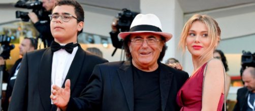 Al Bano Carrisi prima uscita pubblica con i figli Jasmine e Albano Junior sul red carpet