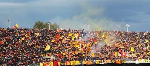 La Curva Nord. di Lecce. Foto LuLecce