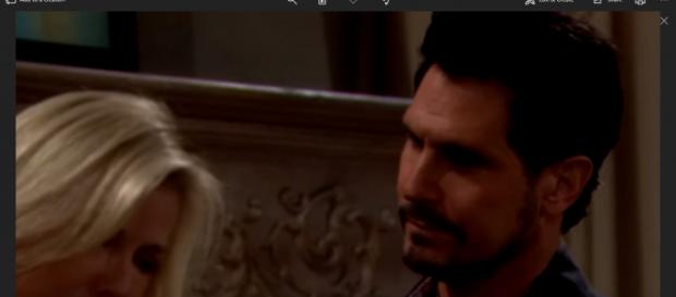 Brooke may reunite with Bill because of ension with Ridge. (Image Source: The Bold and the Beautiful UK-YouTube.) Brooke may reunite with Bill because of ension with Ridge. (Image Source: The Bold and the Beautiful UK-YouTube.)