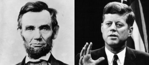 Os presidentes norte-americanos Lincoln e Kennedy