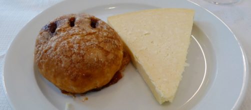 The Eccles Cake, with a mighty portion of lovely Lancashire. [Image Source: Ewan Munro - Flickr]