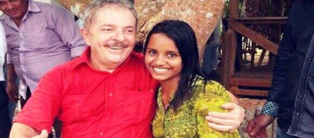 Lula e a ex-BBB, Gleici Damasceno Lula e a ex-BBB, Gleici Damasceno