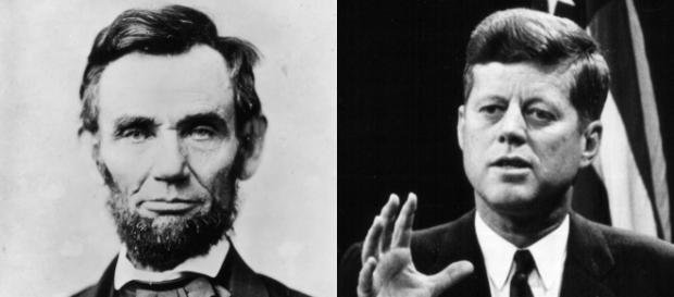 Os presidentes norte-americanos Lincoln e Kennedy Os presidentes norte-americanos Lincoln e Kennedy