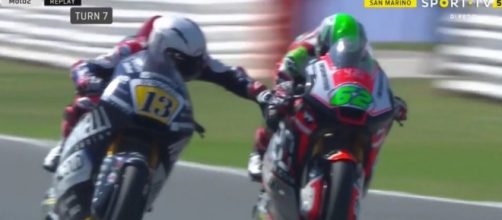 Scontro Fenati-Manzi Moto2 a Misano