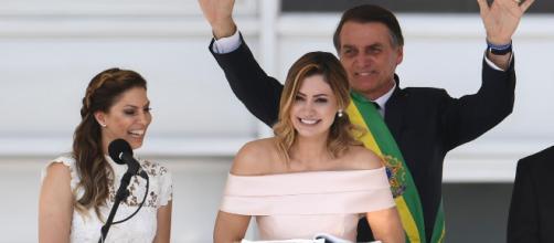 Michelle Bolsonaro discursando (Reprodução: Planalto.gov.br)