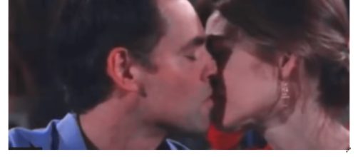 Victoria kisses both Cane and Billy. - [NickyTheManOfSoapsMvids / YouTube screencap]