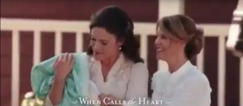Erin Krakow is excited over motherhood, and other new arrivals to Hope Valley on When Calls the Heart [Image source:SpoilerTV-YouTube]