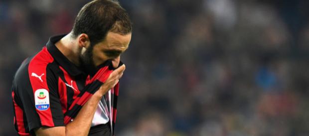 Higuain AC Milan 2018/2019 San Siro Higuain AC Milan 2018/2019 San Siro