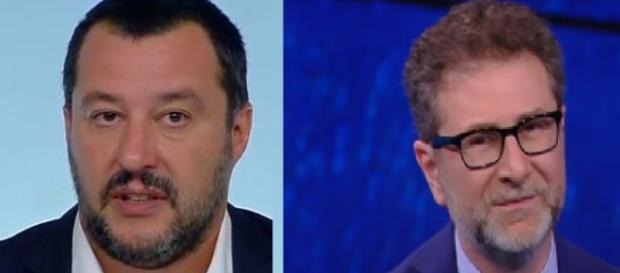 Salvini fa il parallelismo con Fazio riguardo ai compensi Salvini fa il parallelismo con Fazio riguardo ai compensi