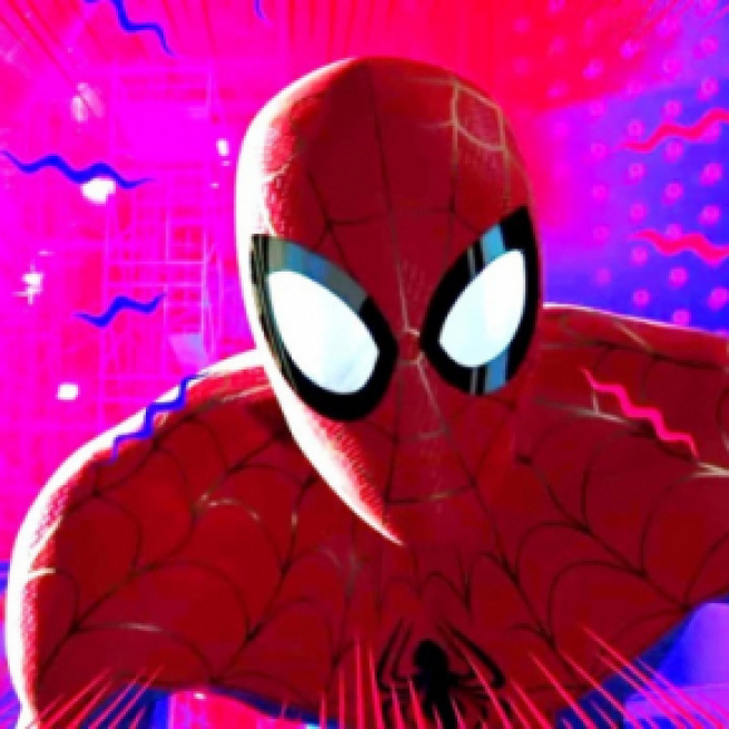 Na foto uma cena da animação Homem-Aranha: no Aranhaverso (Reprodução)