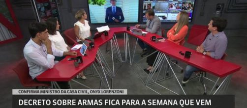 Jornalista acabou caindo no 'gemidão' (Reprodução: GloboNews)