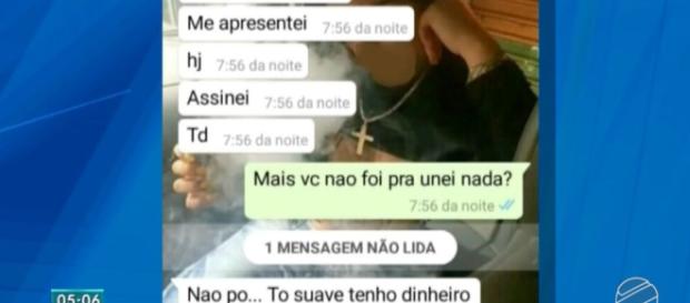 Policia Civil tem acesso a print's de conversas das agressoras (Foto: Reprodução/TV Morena) Policia Civil tem acesso a print's de conversas das agressoras (Foto: Reprodução/TV Morena)