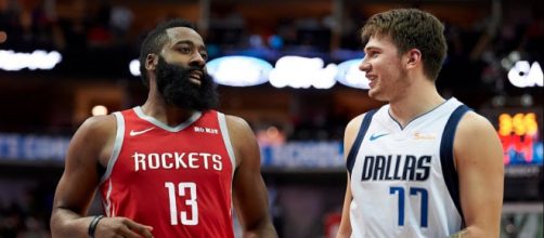 James Harden and Luka Doncic each had big nights in the NBA on January 11. [Image via Bleacher Report/YouTube screencap]