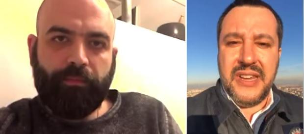 Ancora Roberto Saviano contro Matteo Salvini Ancora Roberto Saviano contro Matteo Salvini
