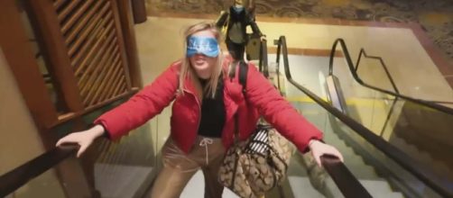 "The Bird Box" challenge continues to show people doing crazy things while blindfolded. [Image Inside Edition/YouTube]