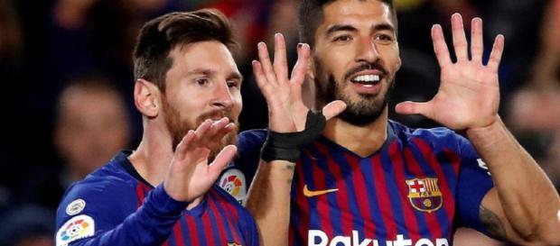 Leo Messi y Luis Suárez suman 31 goles en la Liga Leo Messi y Luis Suárez suman 31 goles en la Liga