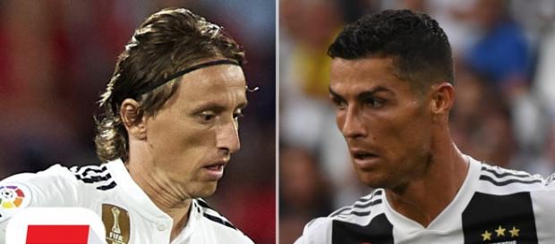 Modric e Cristiano Ronaldo (Imagem via Youtube) Modric e Cristiano Ronaldo (Imagem via Youtube)