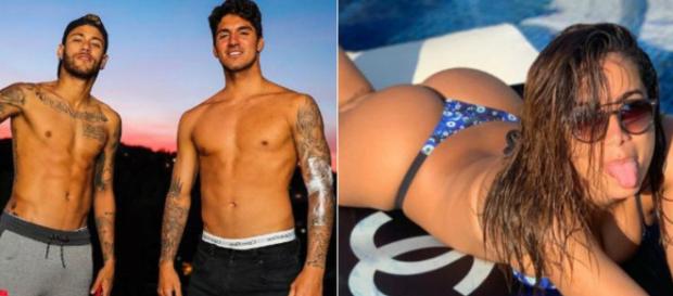 Dupla Medina e Neymar comentou em foto da cantora. (Foto/Reprodução) Dupla Medina e Neymar comentou em foto da cantora. (Foto/Reprodução)