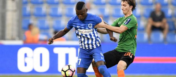 Mbwana Samatta of Genk & Lokomotiva's Ivan Sunjic - Goal.com - goal.com Mbwana Samatta of Genk & Lokomotiva's Ivan Sunjic - Goal.com - goal.com