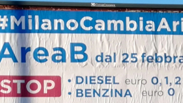 Area B Milano, entrata in vigore il 25 febbraio