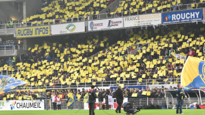 Champions Cup 2018 : Clermont - Racing, les supporters jaunards au rendez-vous