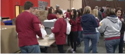 Vegas food bank, utility companies assist federal workers during gov't shutdown. [Image source/KTNV Channel 13 Las Vegas YouTube video]