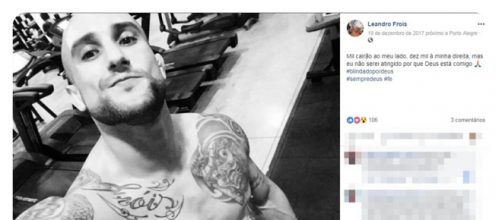 Leandro foi encontrado morto no presídio (Reprodução: Facebook)