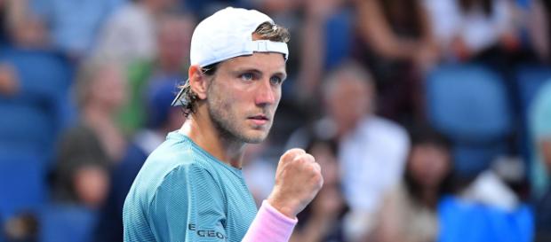 Lucas Pouille s'est défait de Borna Ćorić, cette nuit. Lucas Pouille s'est défait de Borna Ćorić, cette nuit.