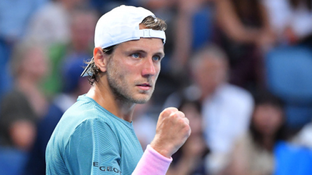 Lucas Pouille s'est défait de Borna Ćorić, cette nuit.