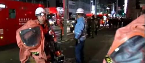 Nine hurt as car rams into crowds on popular street in Tokyo. [Image source/CGTN YouTube video]