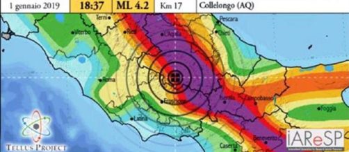 Terremoto in Marsica di Magnitudo 4.2 a Collelongo.