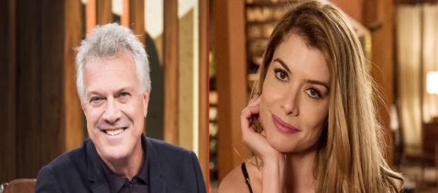 Pedro Bial e Alinne Moraes não acreditam em Deus (Foto: Globo/PDN Entretenimento) Pedro Bial e Alinne Moraes não acreditam em Deus (Foto: Globo/PDN Entretenimento)
