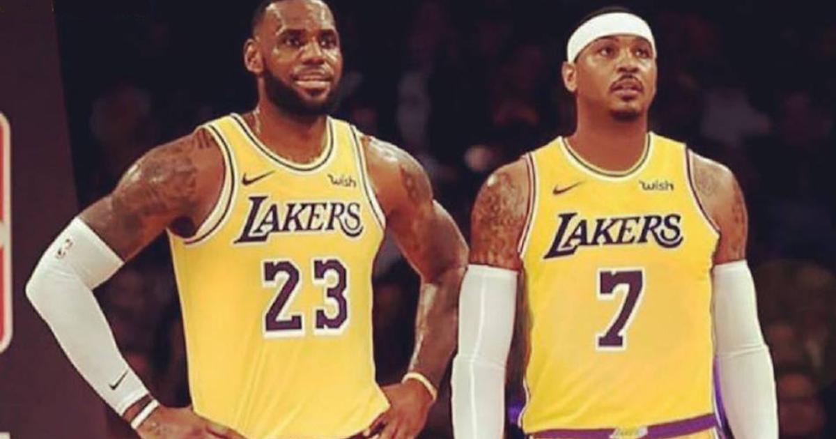 melo lebron lakers