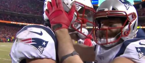 The New England Patriots defeated the Kansas City Chiefs in the AFC Championship Game, 37-31. [Image via NFL/YouTube screencap]