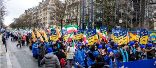 Manifestation du 8 février 2019 de l'opposition iranienne à Paris