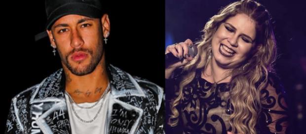 Neymar e Marília Mendonça (Foto - Reprodução) Neymar e Marília Mendonça (Foto - Reprodução)