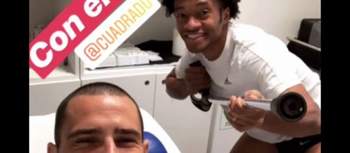 Juventus, un po' di relax per bianconeri, ma Bonucci e Cuadrado sono al lavoro: la foto