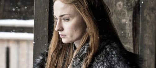 Sophie Turner nelle vesti di Sansa Stark in Game of Thrones