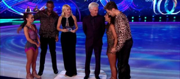 Richard and Carlotta and Saira and Mark face the Skate-Off (Image credit: Dancing On Ice/ ITVhub) Richard and Carlotta and Saira and Mark face the Skate-Off (Image credit: Dancing On Ice/ ITVhub)