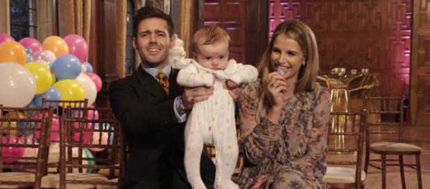 Spencer and Vogue invite friends and family to celebrate baby Theodore (Image credit: Spencer, Vogue and Baby Too/ 4oD) Spencer and Vogue invite friends and family to celebrate baby Theodore (Image credit: Spencer, Vogue and Baby Too/ 4oD)