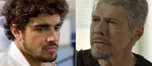 Caio Castro e José Mayer não fazem mais parte do casting da Globo. (Foto Reprodução)
