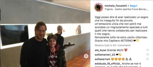 Michele Fiscaletti e Francesco Totti