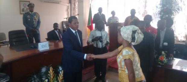 Le Minat Paul Atanga Nji recevant les vœux pour 2019 © Odile Pahai Le Minat Paul Atanga Nji recevant les vœux pour 2019 © Odile Pahai