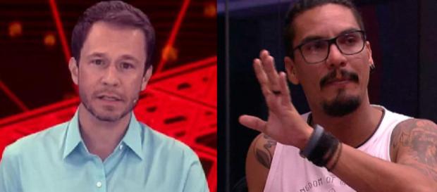 Vanderson e Leifert (Reprodução Gshow) Vanderson e Leifert (Reprodução Gshow)