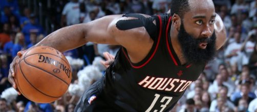 Houston's James Harden is on fire lately with his scoring and leads the NBA with points per game average. - [NBA / YouTube screencap]