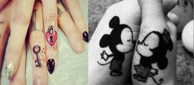 Tatuagens que expressam o amor e união do casal. (Foto/Reprodução via Super Feed). Tatuagens que expressam o amor e união do casal. (Foto/Reprodução via Super Feed).